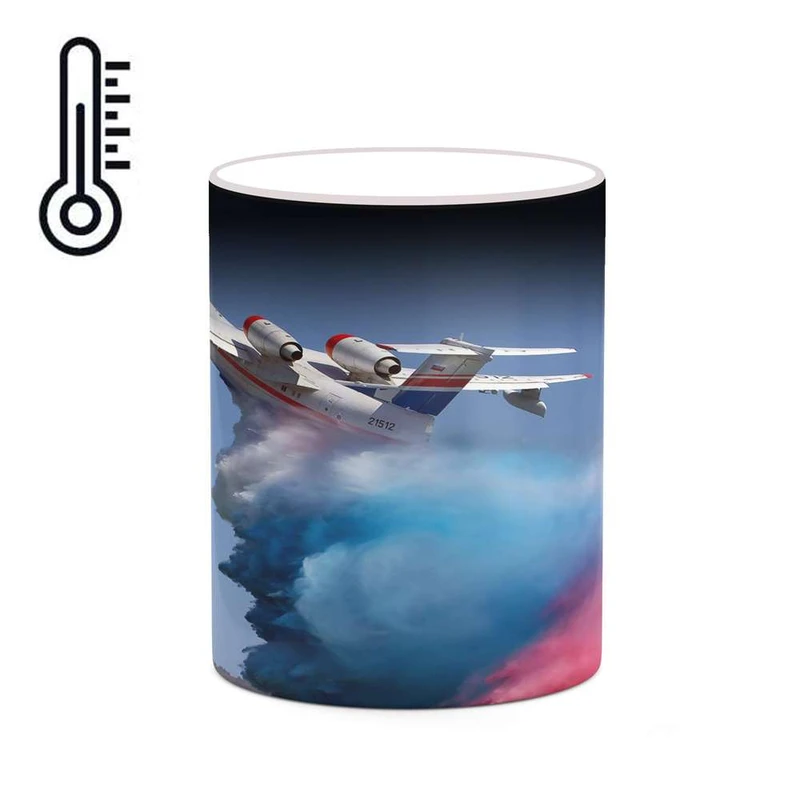 ماگ حرارتی کاکتی مدل هواپیمای جنگنده کد mgh20416