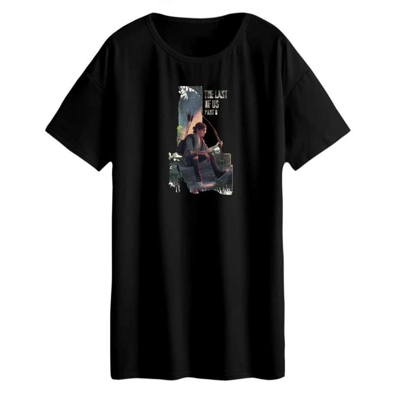 تی شرت لانگ زنانه مدل last of us کد 3
