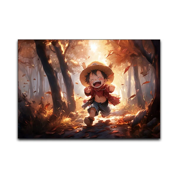 تابلو شاسی گوفی مدل مانکی دی لوفی انیمه وان پیس طرح Luffy One Piece Anime کد RUN57