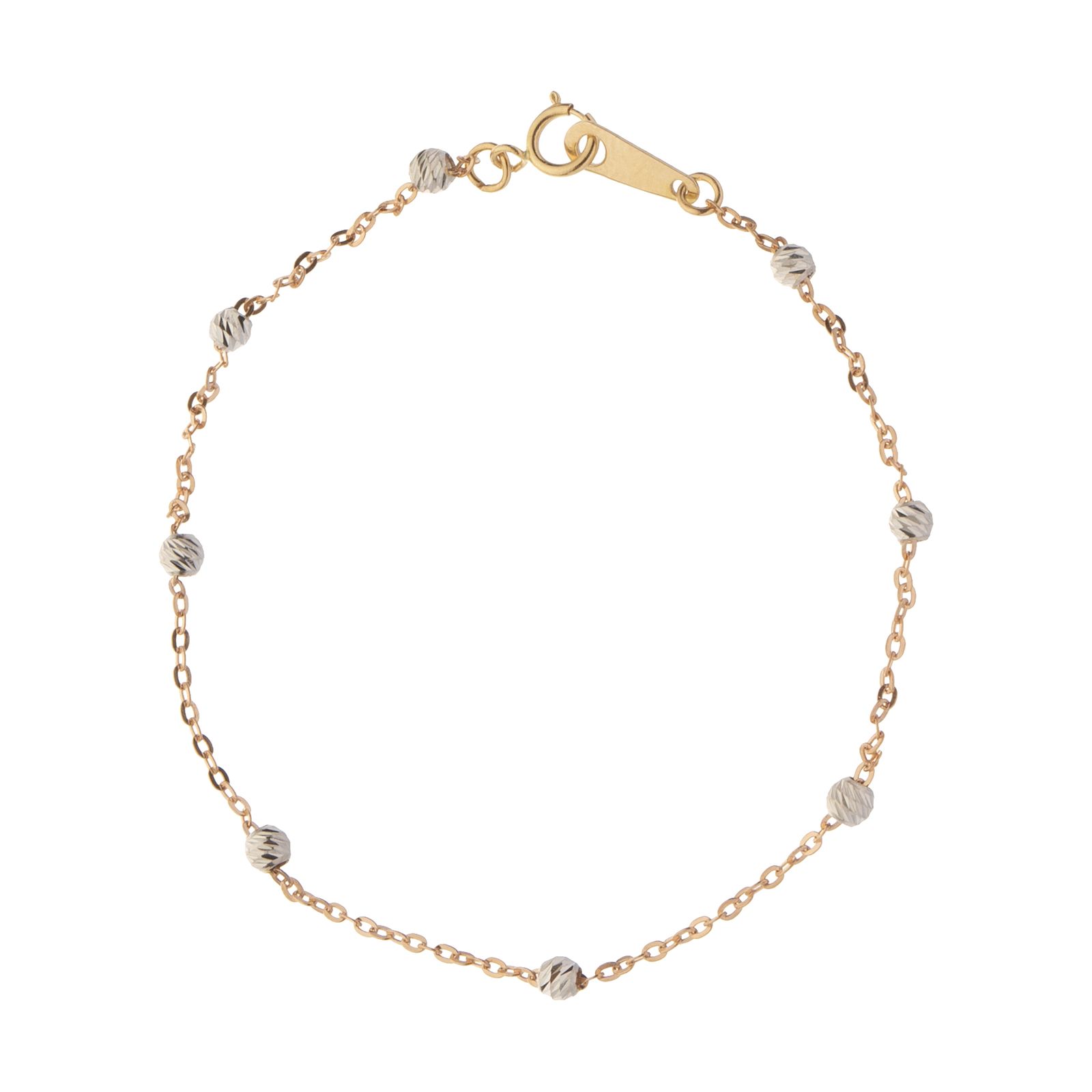 دستبند طلا 18 عیار زنانه مدیسا مدل B1040 -  - 1