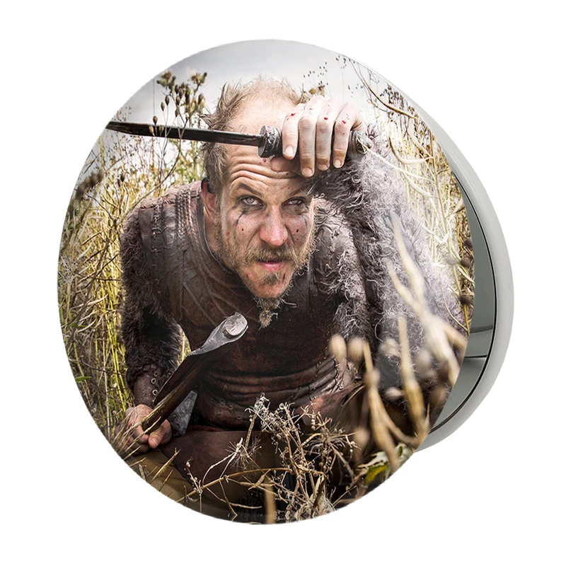 آینه جیبی خندالو طرح فلوکی سریال وایکینگ ها Vikings مدل تاشو کد 29120