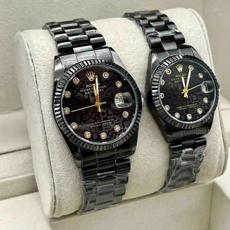 ست ساعت مچی عقربه ای زنانه و مردانه مدل Rlx_01