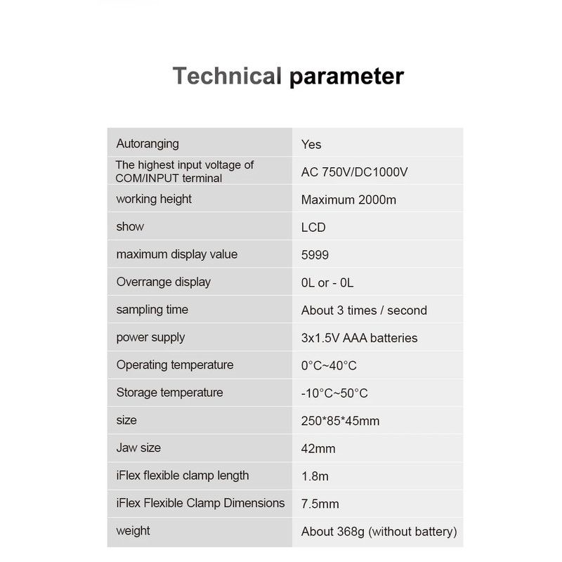 مولتی متر کلمپی دیجیتال مستک مدل CM86B
