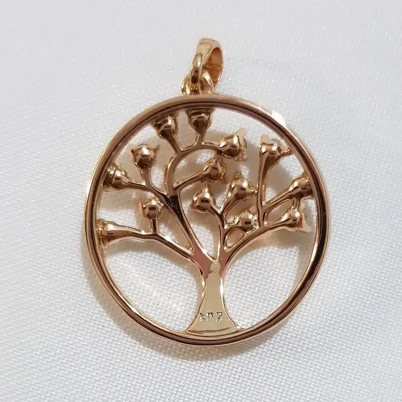 آویز گردنبند زنانه ژوپینگ مدل درخت زندگی کد 3346