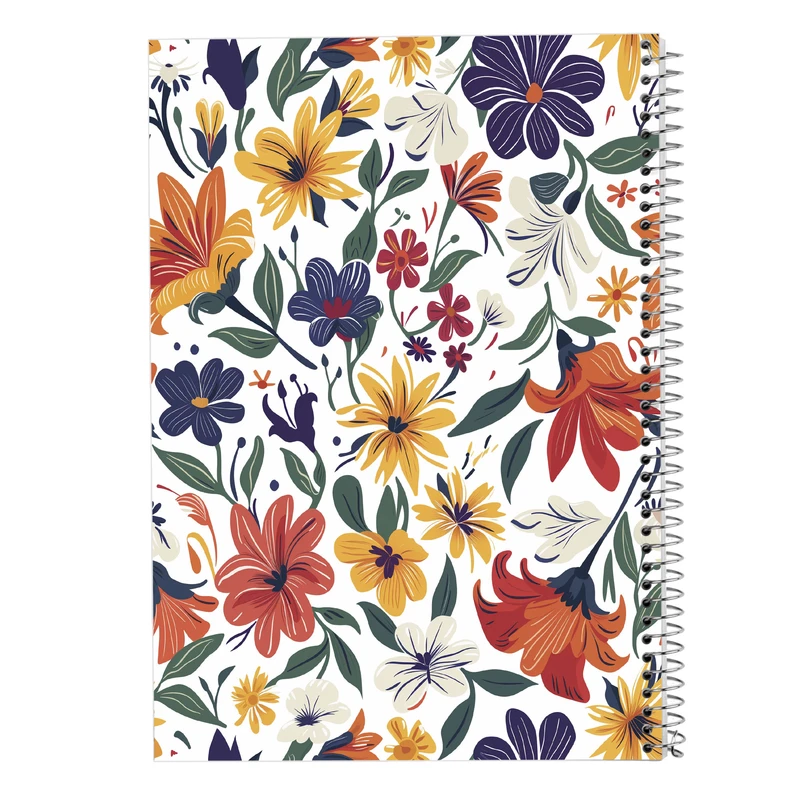 دفتر ژورنال نویسی 50 برگ مدوپد مدل نقطه ای طرح گل کد DF13322