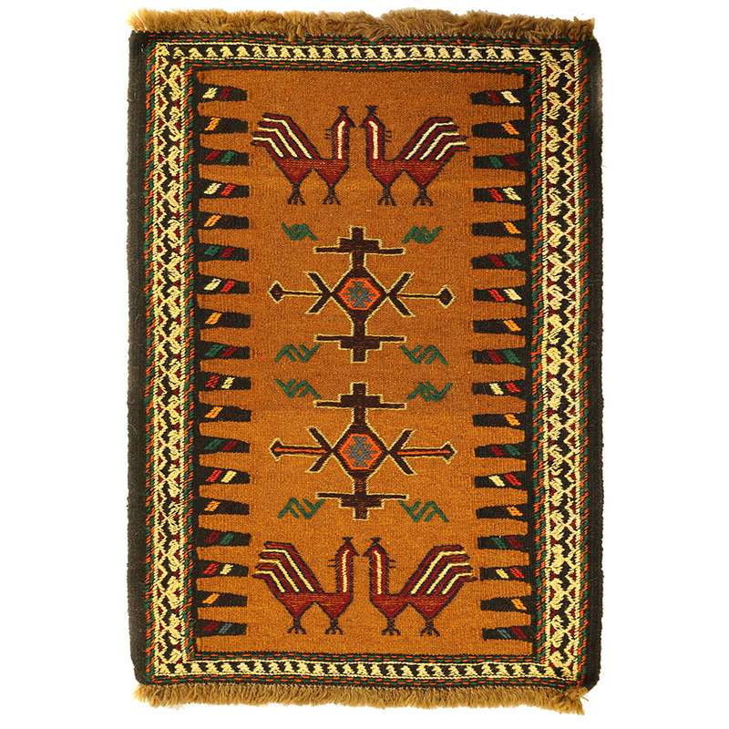 گلیم دستبافت نیم متری مدل تمام بافت خراسان کد 4101224