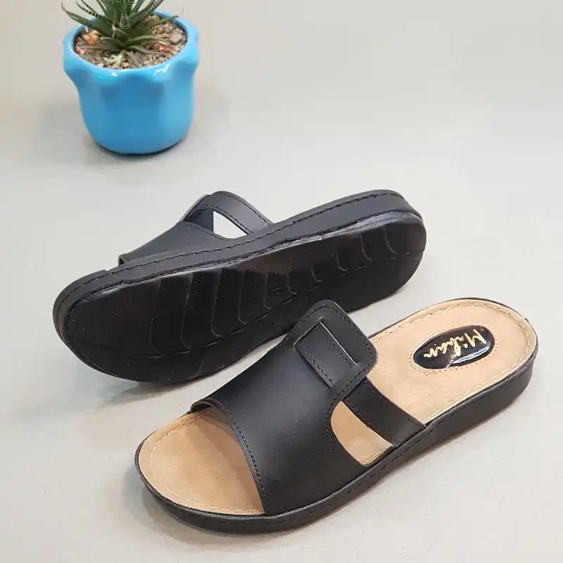 دمپایی زنانه مدل طبی کد 019 رنگ مشکی