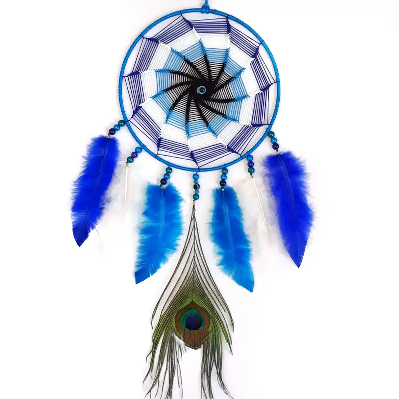 آویز دریم کچر مدل چشم نظر کد طاووس 007