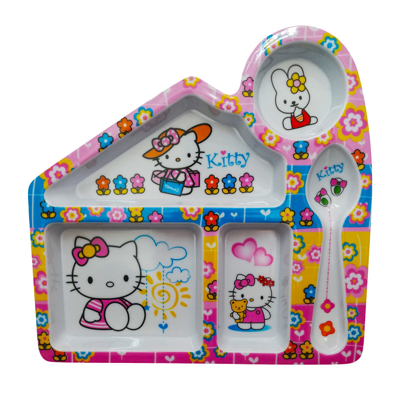 سرویس غذا خوری 5 پارچه کودک طرح کیتی کد Rbay