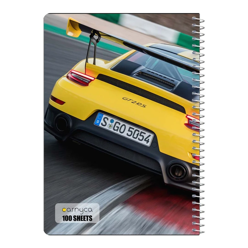 دفتر مشق 100 برگ سیمی کارنیکا طرح پورشه Porsche کد 57742