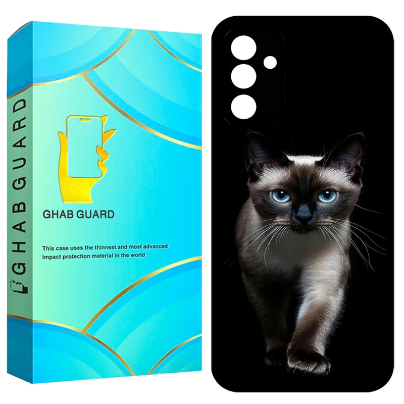 کاور قاب گارد طرح گربه مدل GCHPA34 مناسب برای گوشی موبایل سامسونگ Galaxy A34 5G 