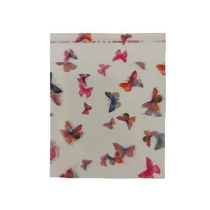 سلفون بسته بندی مدل لبه چسبدار طرح پروانه سایز 25 × 20 بسته 25 عددی