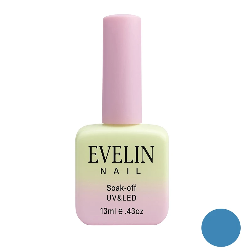 لاک ژل براق ناخن اولاین مدل 13M شماره 28 رنگ آبی روشن