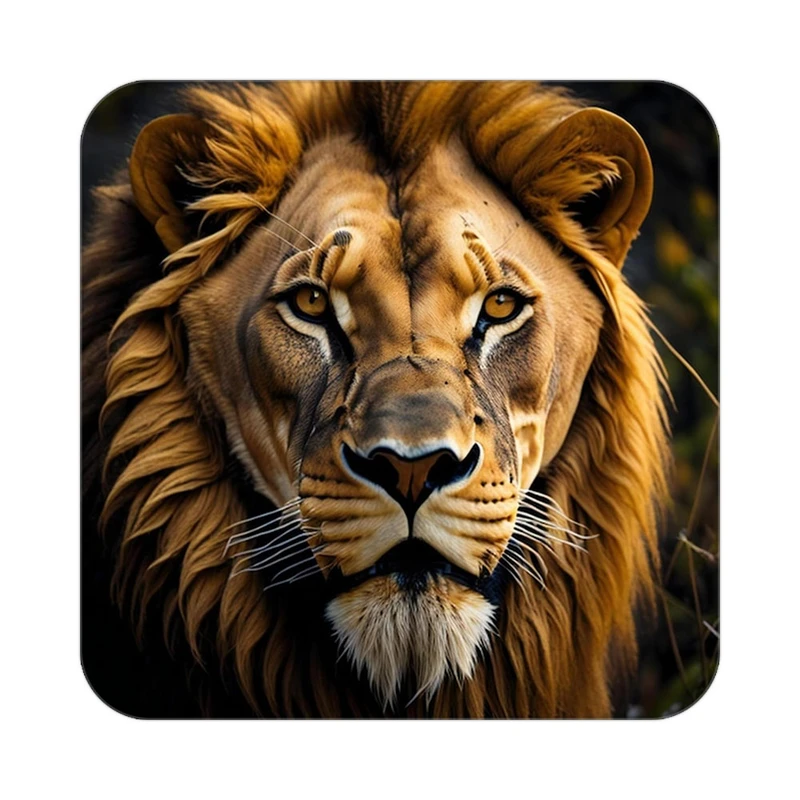 زیر لیوانی کاکتی طرح شیر مدل mp23299