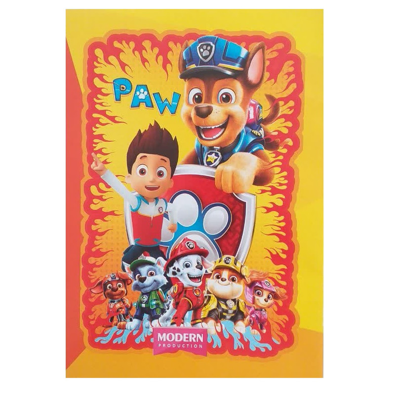 دفتر شطرنجی 30 برگ مدرن مدل سگ های نگهبان طرح خانه درشت