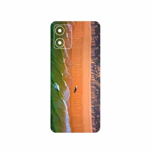 MAHOOT Beach and Green Sea Cover Sticker for Motorola Moto E13