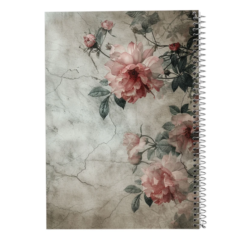 دفتر نت موسیقی 50 برگ مدوپد مدل گل کد DF13333