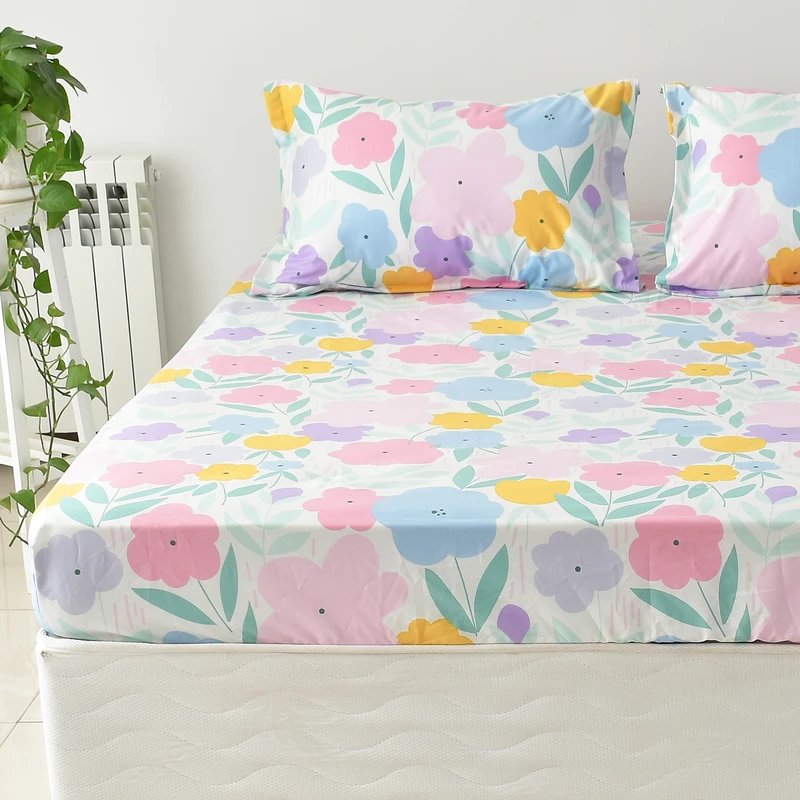 سرویس ملحفه بومرنگ مدل Bahar-90 یکنفره 2 تکه