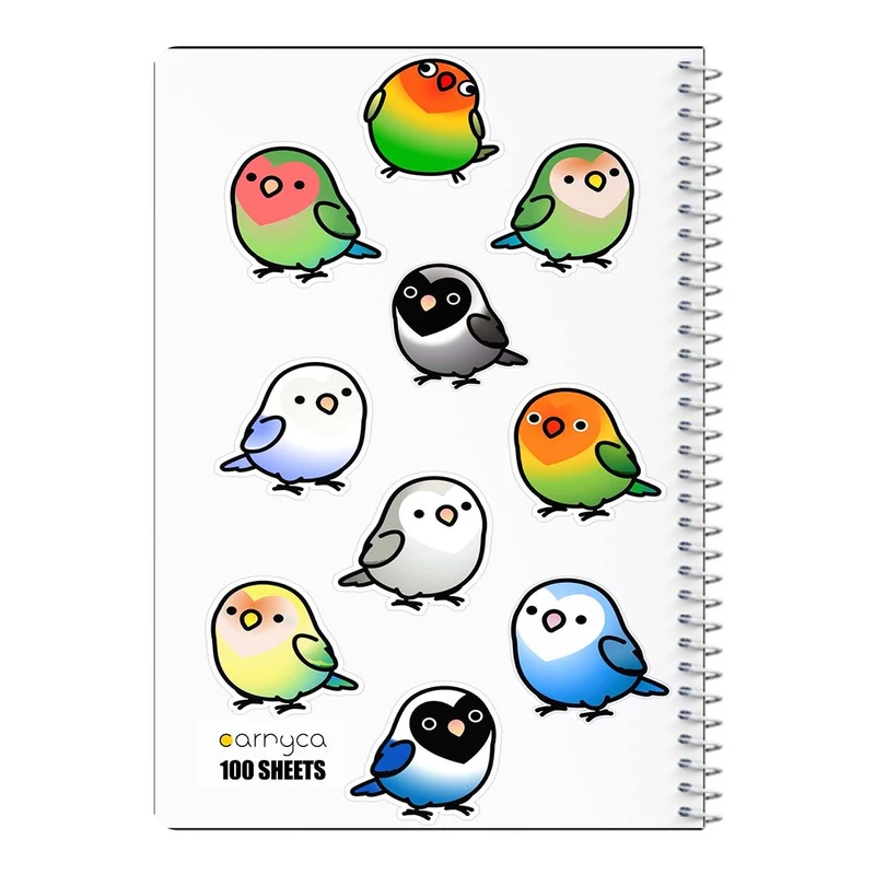 دفتر مشق 100 برگ سیمی کارنیکا طرح طوطی Parrot کد 28262