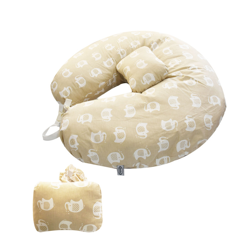 بالش شیردهی ایسیز طرح فیل کد Is522.1 به همراه بالش سر