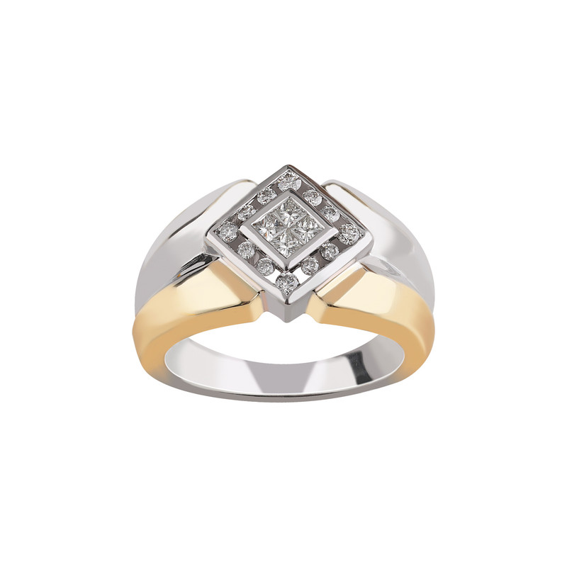 انگشتر طلا 18 عیار مردانه کد 14745