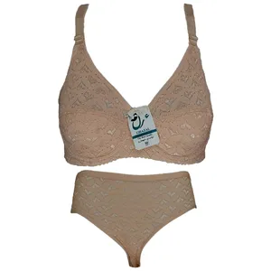 ست شورت و سوتین زنانه غزل مدل گیپور فنردار کد 815