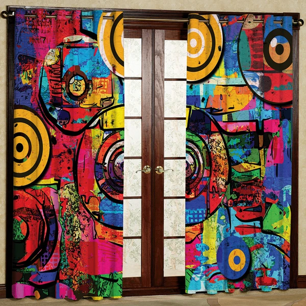 پرده مدل مخمل پانچی کد 6526 سایز 280x140 سانتی متر