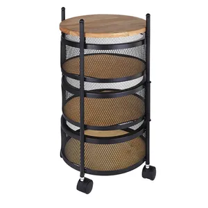 سبد سیب زمینی و پیاز شاینینگ هوم مدل توری 3 طبقه