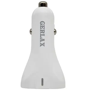 شارژر فندکی 18 وات 3 عدد درگاه خروجی USB جرلکس مدل GC-08 به همراه کابل تبدیل Micro-USB