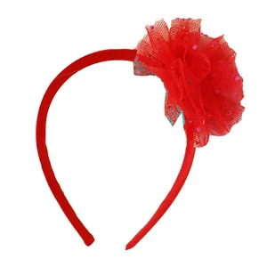 تل مو دخترانه مدل گلدار توری