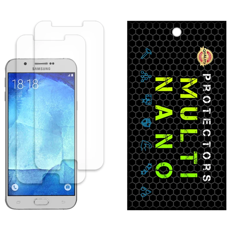 محافظ صفحه نمایش مات مولتی نانو مدل X-S2M مناسب برای گوشی موبایل سامسونگ Galaxy A8 بسته دو عددی