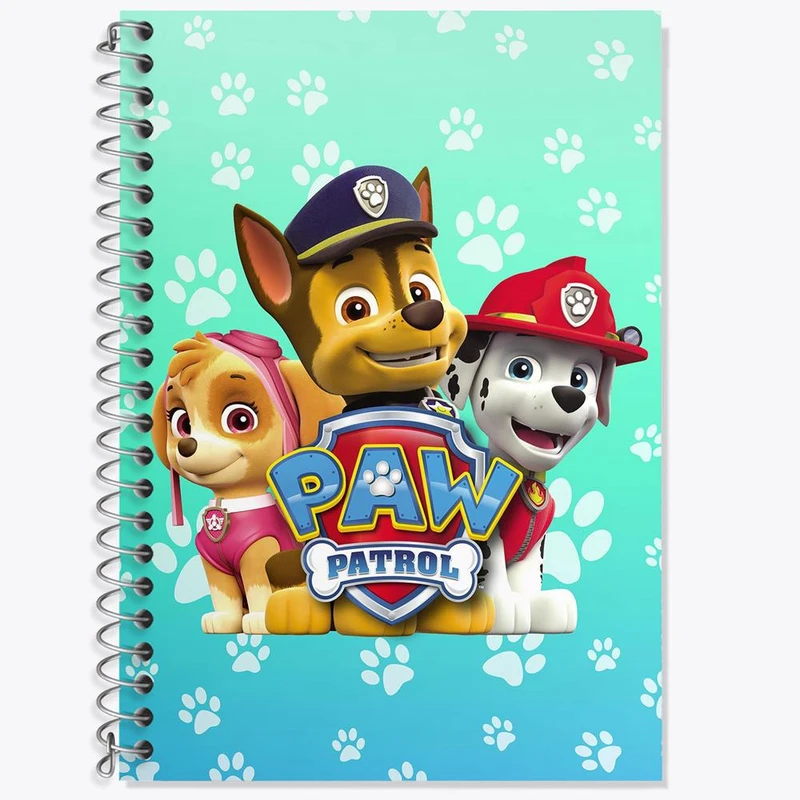 دفتر زبان 50 برگ خندالو مدل سه خط طرح انیمیشن سگ های نگهبان کد 26938