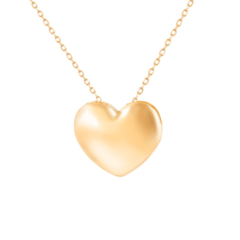 گردنبند طلا 18 عیار زنانه بان گالری مدل قلب دامله آمارا