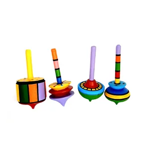 فرفره چوبی مدل رنگین کمان مجموعه 4 عددی