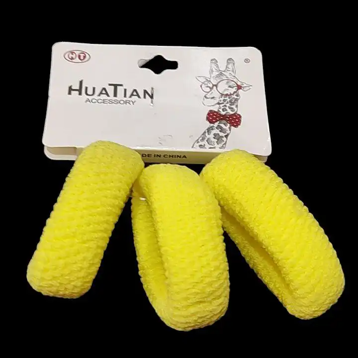 کش مو زنانه مدل بافت پهن کد S-KH33 بسته 3 عددی