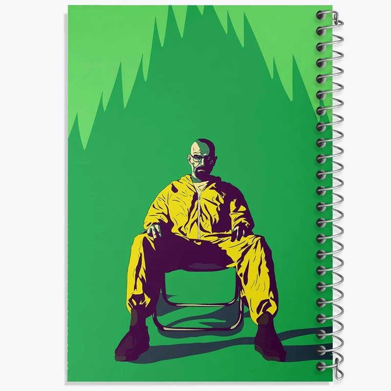 دفتر نقاشی 50 برگ خندالو مدل والتر وایت سریال بریکینگ بد Breaking Bad کد 13277