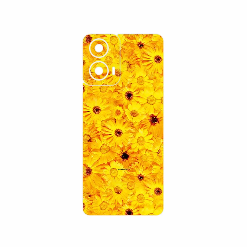 برچسب پوششی ماهوت مدل Yellow_Flower مناسب برای گوشی موبایل موتورولا Moto G24