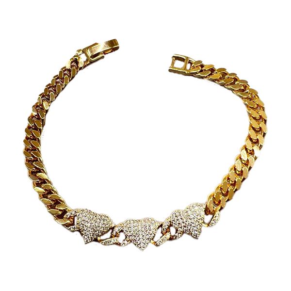 دستبند زنانه وای اس ایکس مدل زنجیری جواهری طرح قلب کد 875445 -  - 2