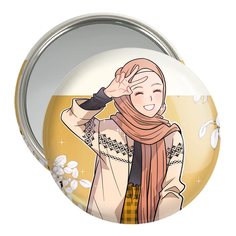 آینه جیبی خندالو مدل دخترانه باحجاب کد 25998