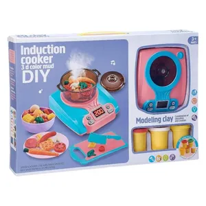 ست اسباب بازی آشپزخانه مدل گاز برقی دودزا و قابلمه