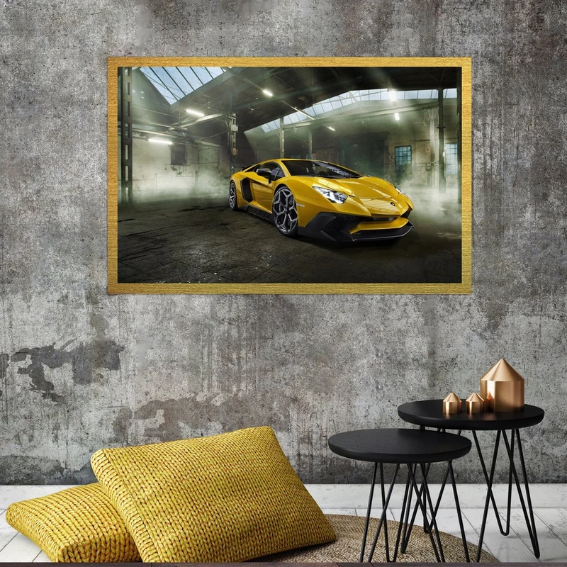 تابلو بکلیت طرح ماشین لامبورگینی مدل قاب شاسی T-S8947