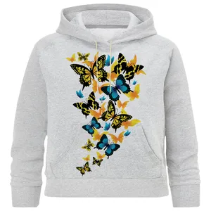 هودی دخترانه مدل M 27 پروانه