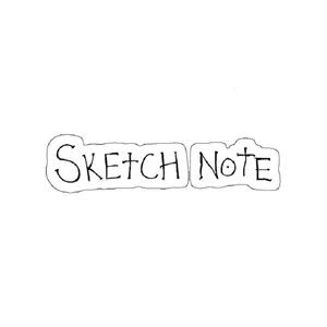 استیکر لپ تاپ مدل Sketch Note