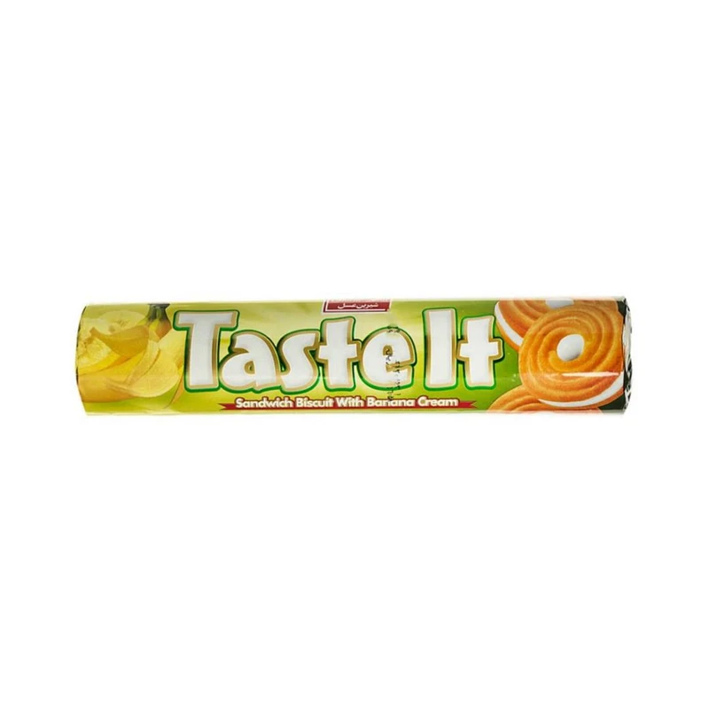 بیسکویت کرمدار موزی تیست ایت شیرین عسل - 80 گرم بسته 20 عددی