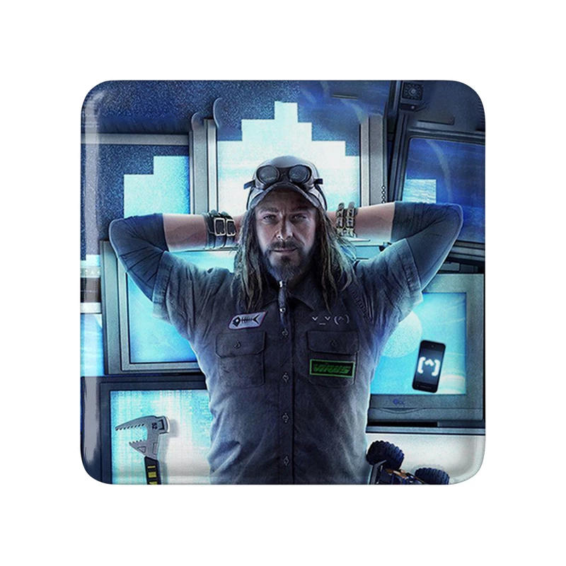 پیکسل خندالو طرح تی بون واچ داگز مدل مربعی کد 30913