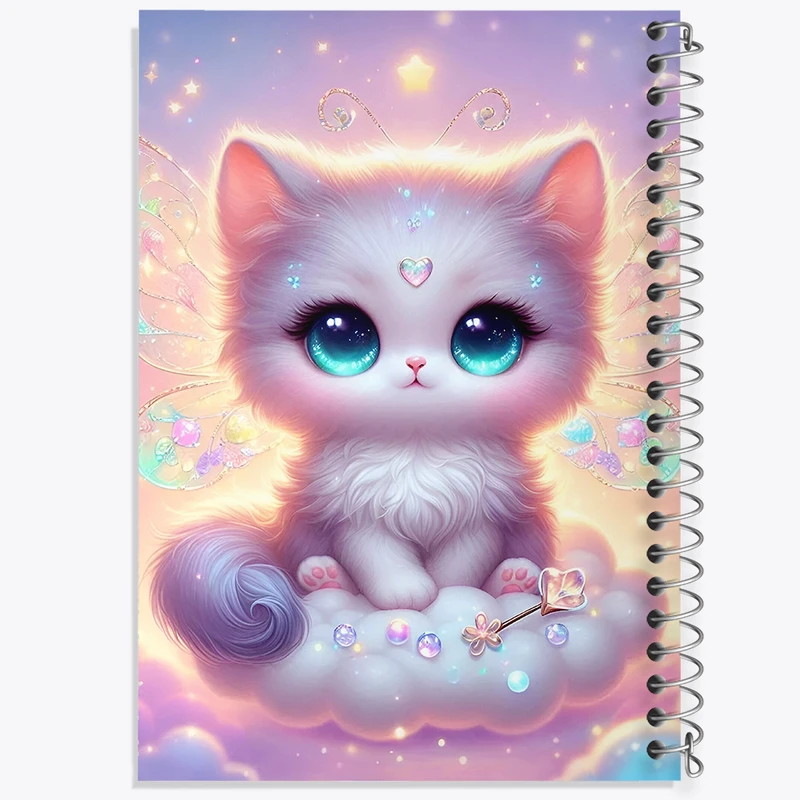 دفتر شطرنجی 50 برگ خندالو طرح گربه بامزه کد F5380