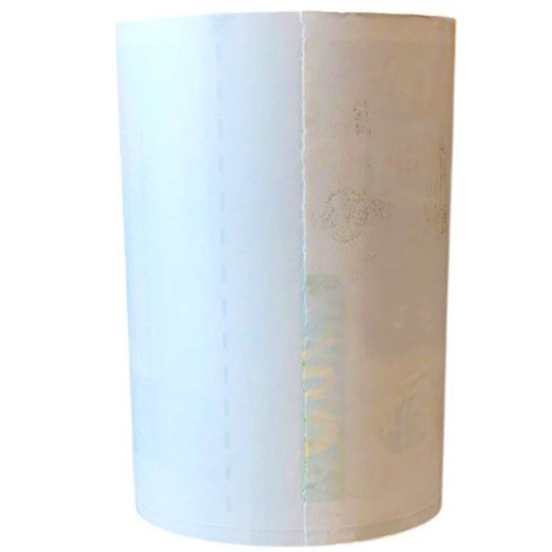 کاغذ رول پرینتر حرارتی مدل 140403 پشت چاپدار بسته 84 عددی