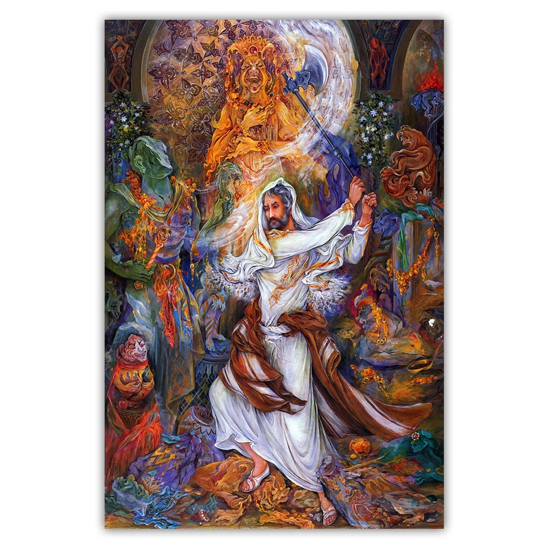 تابلو شاسی طرح مینیاتور اثر استاد فرشجیان کد PR039