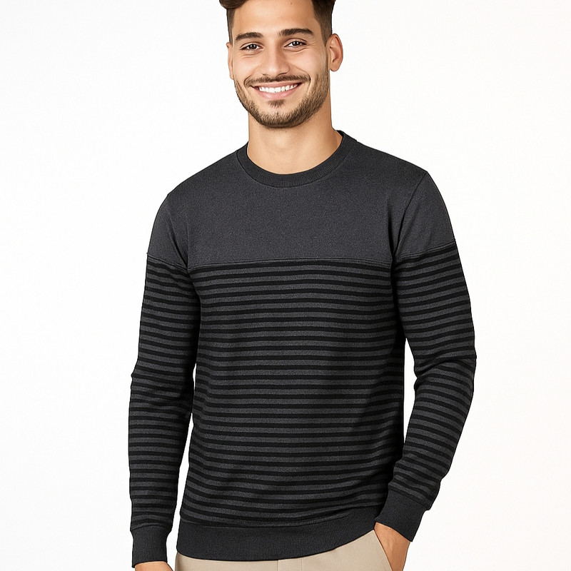 پلیور یقه گرد مردانه مدل 199389