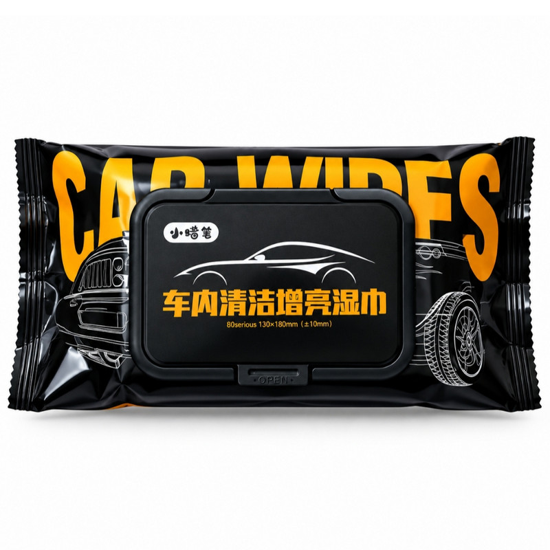 دستمال مرطوب خودرو مدل CAR CLEAN بسته 80 عددی